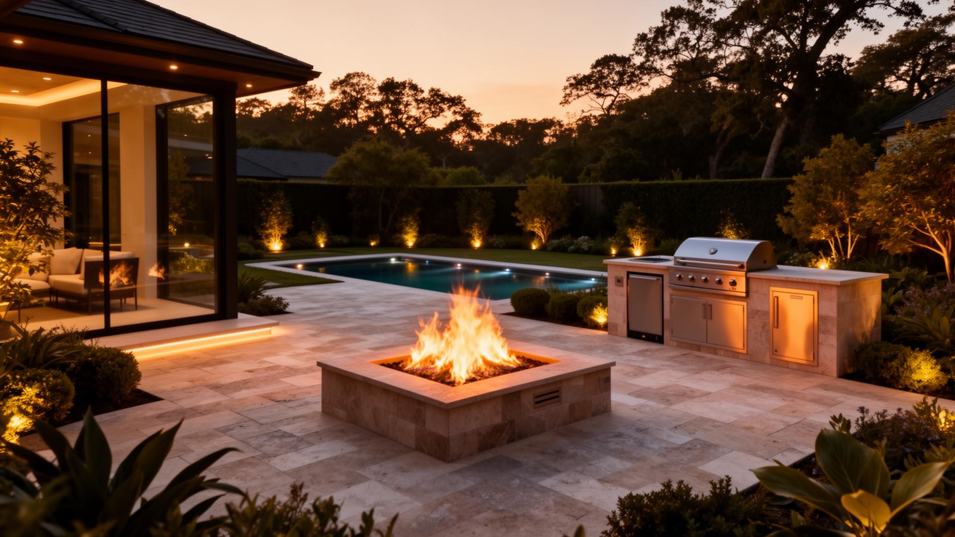 Luxury backyard transformation by Topaz Design Group